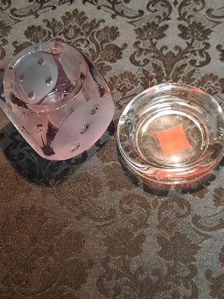 2 posacenere in vetro vintage