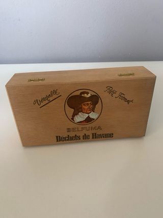 Scatola pubblicitaria sigari Belfuma vintage