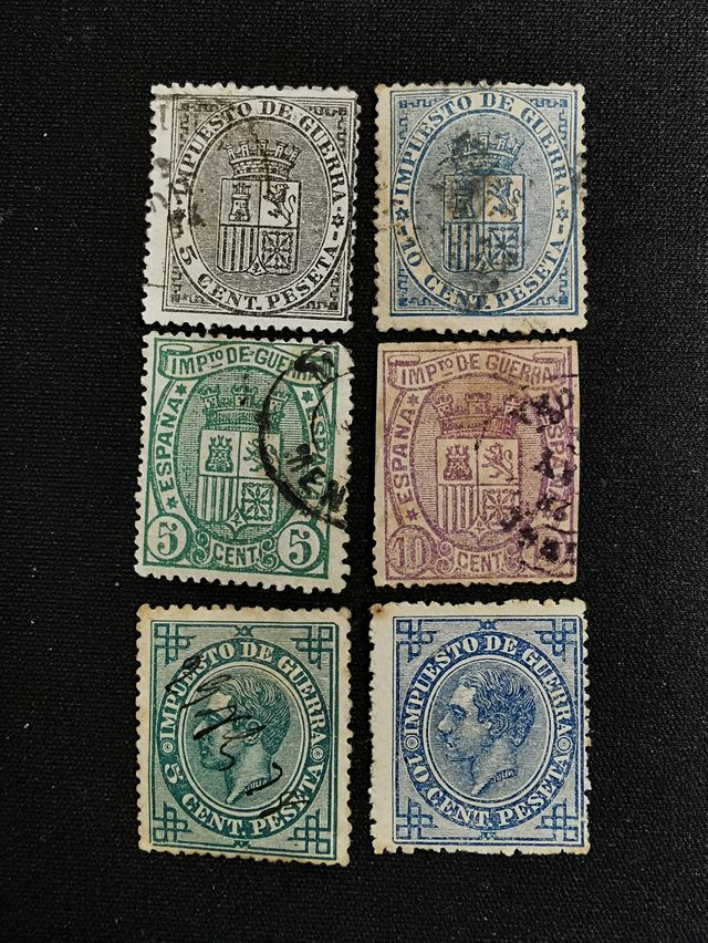 Sellos Impuestos de guerra 1874-76