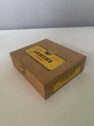 Scatola pubblicitaria sigari Ormond Junior vintage