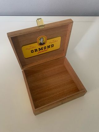 Scatola pubblicitaria sigari Ormond Junior vintage