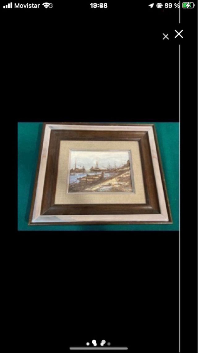 CUADRO ESCENA MARITIMA