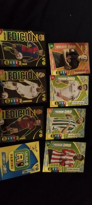 Cartas edición premium oro