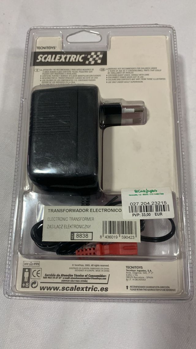 SCALEXTRIC: TRANSFORMADOR ELECTRONICO