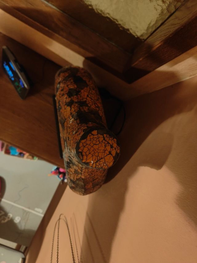 Lampada in mosaico di vetro stile etnico