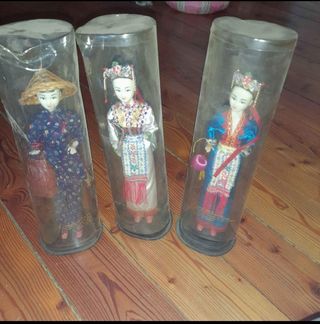3 China dolls da collezione originali 