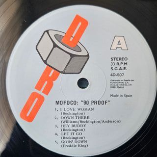 MOFOCO, 90 Proof. Disco Vinilo LP