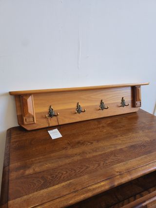 Appendiabiti rustico in rovere massiccio naturale