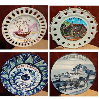 Platos decorados colgar precio porunidad