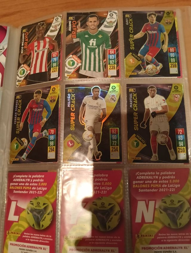 Cartas de fútbol Adrenalyn