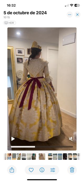 Alquiler completo traje fallera talla 36