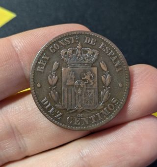 Lote 10 céntimos 1877+1878+1879 + Regalo
