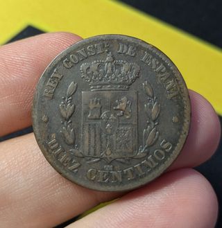 Lote 10 céntimos 1877+1878+1879 + Regalo