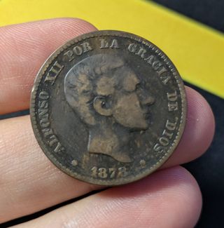 Lote 10 céntimos 1877+1878+1879 + Regalo