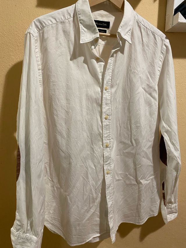 Camisa Massimo Dutti blanca talla L