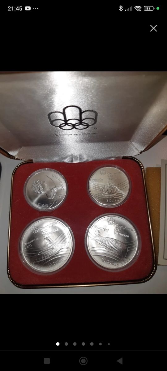 Lote 4 set de 4 monedas cada uno montrea
