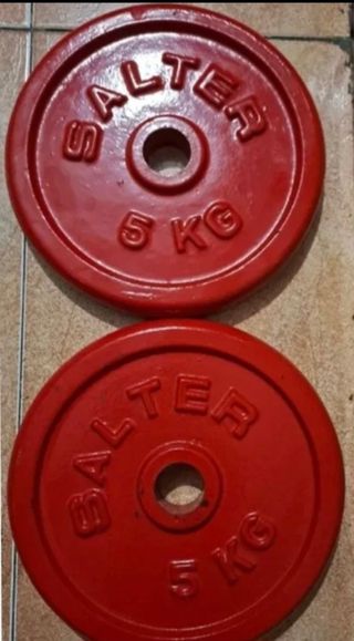 PESAS 2 DISCOS SALTER DE 5KG DE 30MM