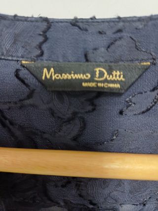 Blusa azul marino massimo dutti 