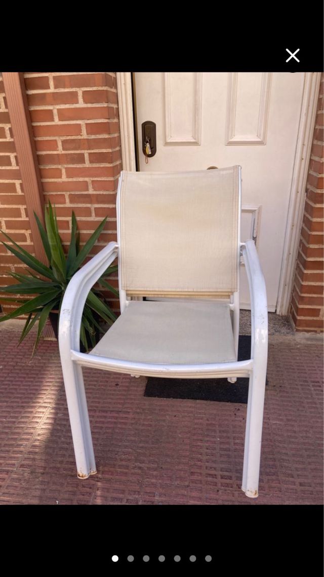 Sedie da giardino 3 unità