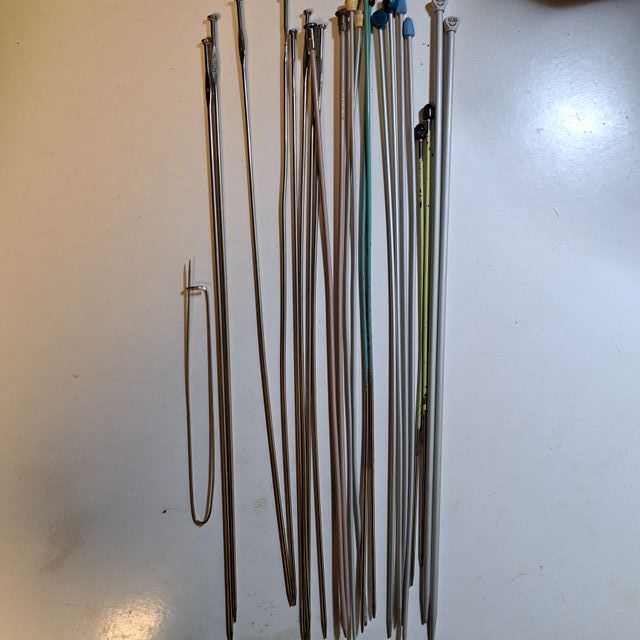 Lote agujas para tejer