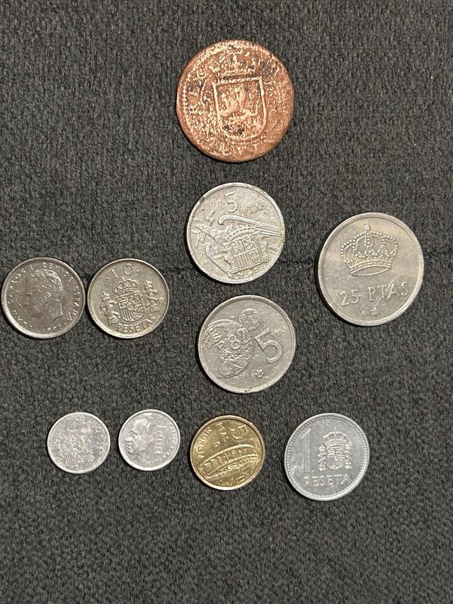 Lote monedas diferentes años