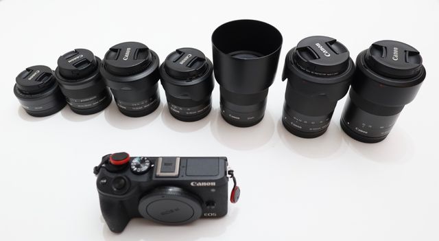 Canon M6 Mark II y los objetivos EF-M