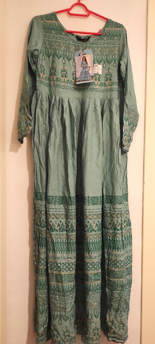 Vestido largo boho algodón