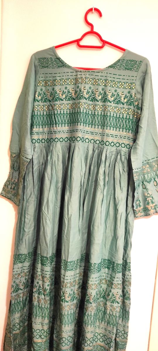 Vestido largo boho algodón