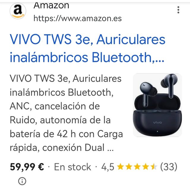Auriculares nuevos Vivo