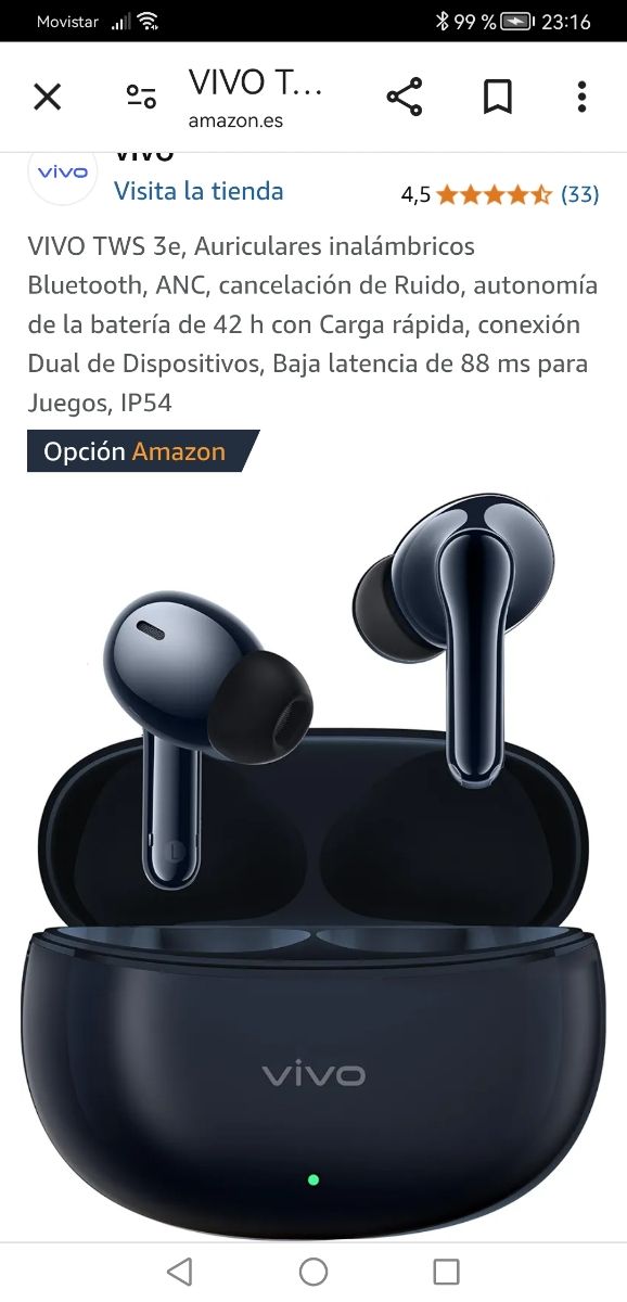 Auriculares nuevos Vivo