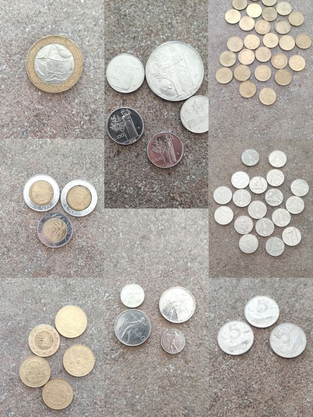 Lotto di lire in monete