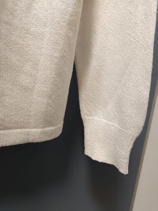 Chaqueta punto mujer M blanca 
