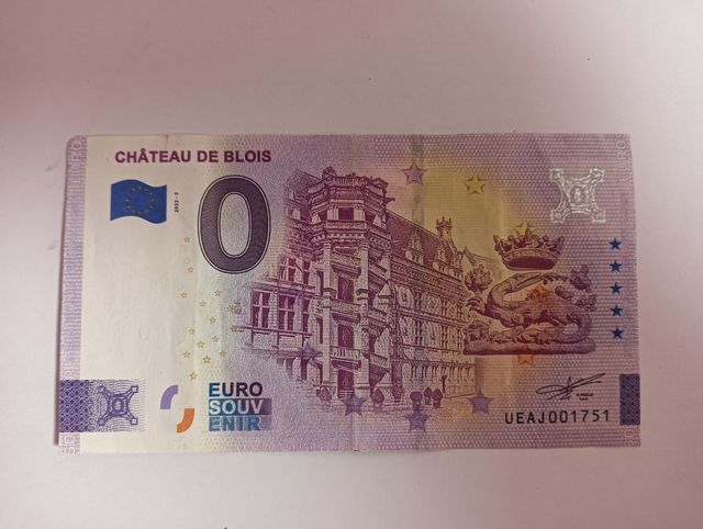 Billete 0 euros. 2022.