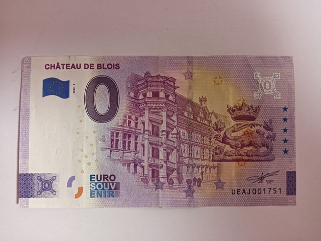 Billete 0 euros. 2022.