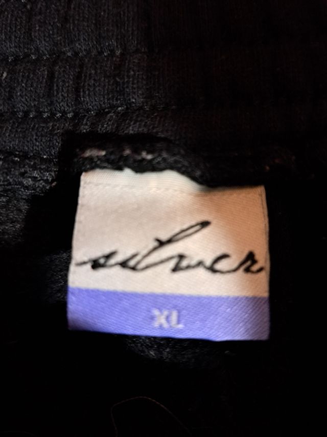 Pantalón unisex negro de chandal