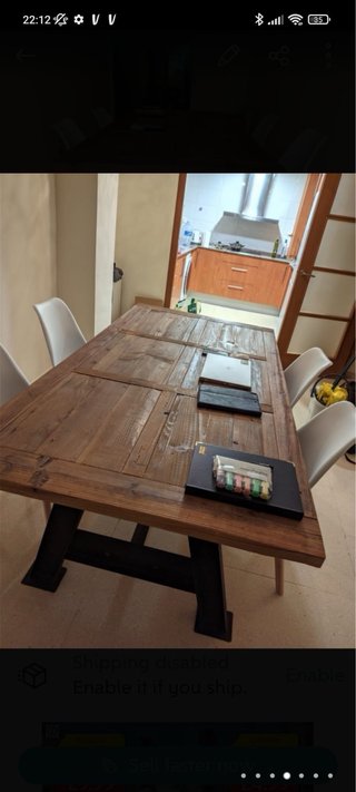 Mesa de comedor en madera