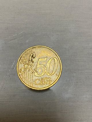 Moneda griega de 50 cms de euro