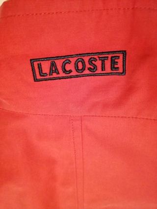 Chaqueta Lacoste Harrington vintage roja