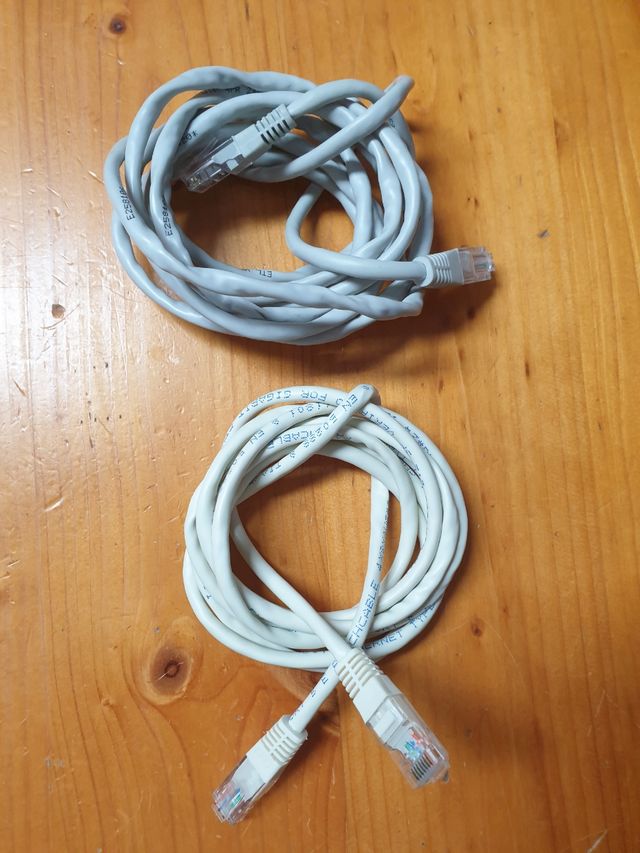 2 Cables de red RJ45 2,00 y 2,50 metros
