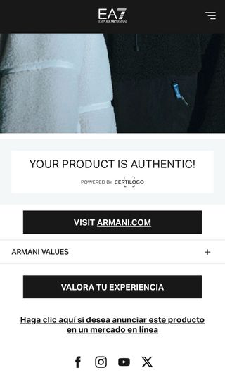 Chaqueta Emporio Armani EA7