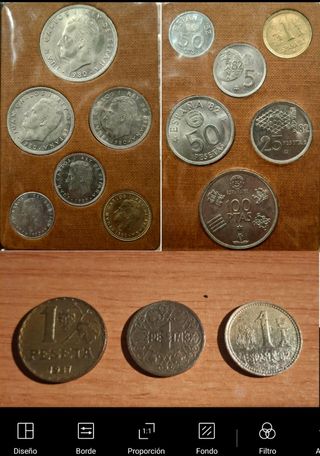 LOTE MONEDAS PESETAS VARIOS AÑOS