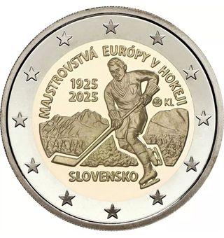 Moneda 2€ Eslovaquia 2025 - Hockey