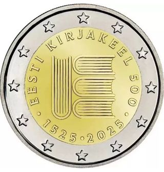 Moneda 2€ Estonia 2025 - Primer Texto