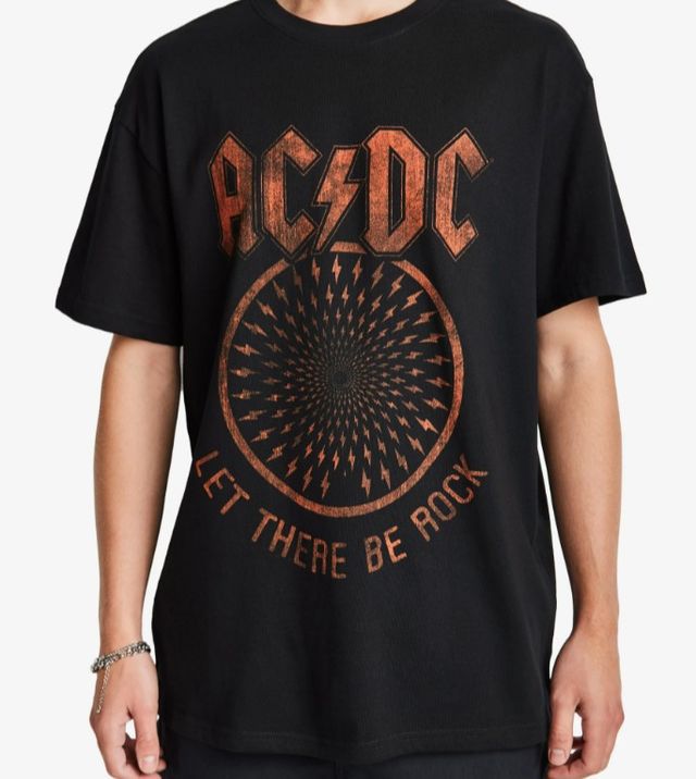 camiseta MERCHCODE AC/DC Hombre T-Shirts talla XS
