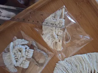 Arazzo macrame da parete  sul mobile  Set  Boho