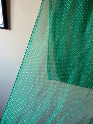 Pañuelo verde y blanco Sevillanas y flamenc