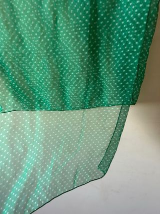 Pañuelo verde y blanco Sevillanas y flamenc