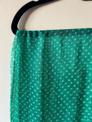 Pañuelo verde y blanco Sevillanas y flamenc