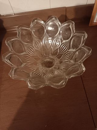 Alzata in vetro vintage