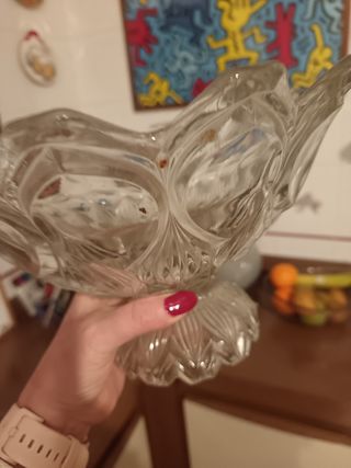 Alzata in vetro vintage